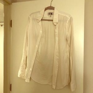 White men’s dress shirt, Extra slim sit